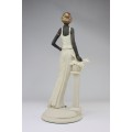 statueta " Art Deco Elegance ". Auro Belcari. 1987 new old stock !